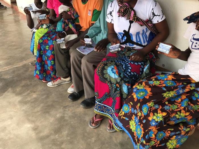A rural health clinic in Zambia using a digital medical record system, representative of the low-resource healthcare settings the free clinical AI partnership aims to reach