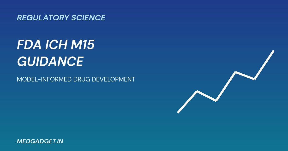 FDA ICH M15 guidance graphic about model-informed drug development