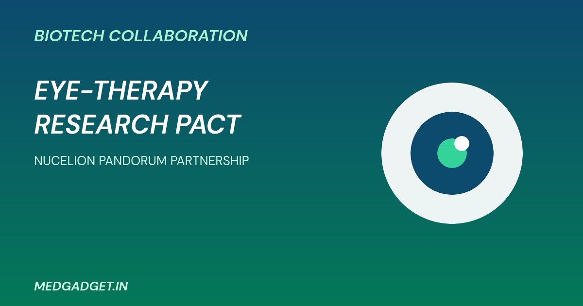 Nucelion Pandorum partnership graphic about eye-therapy research programmes