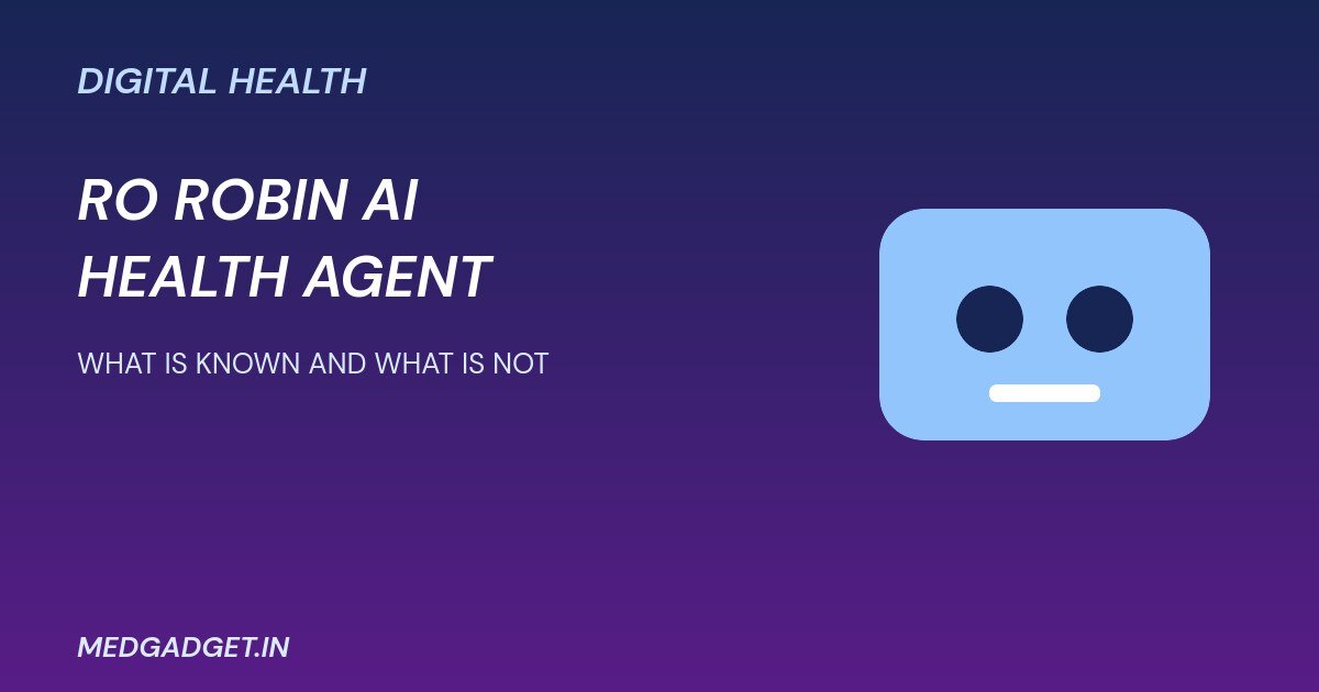 Ro Robin AI health agent graphic about digital health